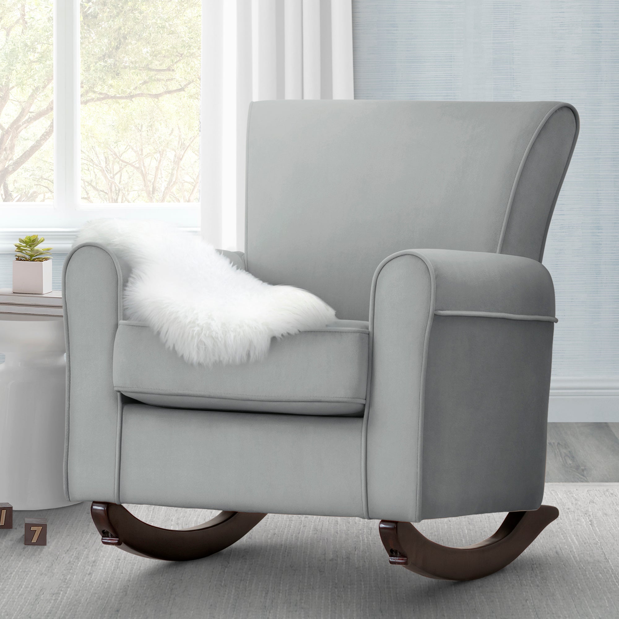 Lancaster Rocking Chair featuring LiveSmart Fabric by Culp