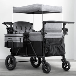 Jeep Wrangler Deluxe 4 Seater Stroller Wagon with Cooler Bag 8