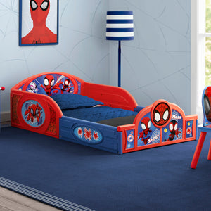 Marvel Spidey and His Amazing Friends 4-Piece Toddler Room-in-a-Box Set – Includes Sleep and Play Toddler Bed, Table, 1 Chair and Toy Box 11