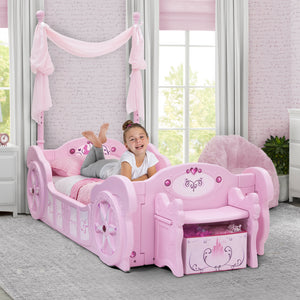 Princess Carriage Convertible Toddler-to-Twin Bed 9