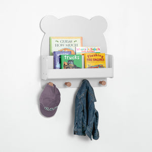 Brannan Bear Wall Shelf with 4 Hooks 2