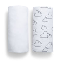 babyGap White Clouds 100% Organic Cotton Crib Sheets - 2 Pack