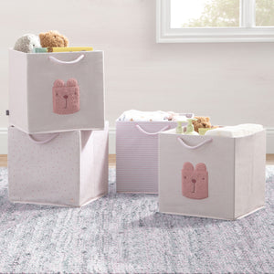 babyGap 4-Pack Brannan Bear Fabric Storage Bins with Handles 10