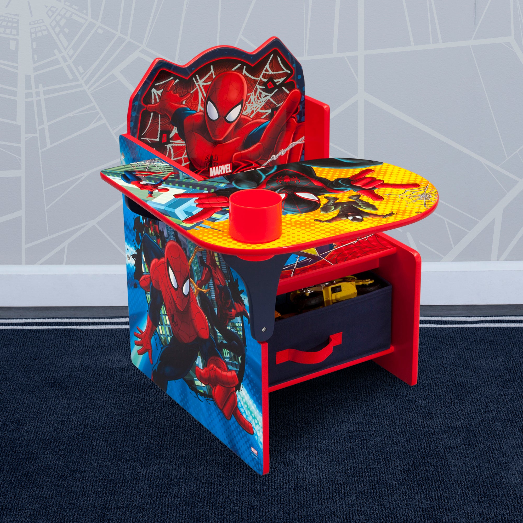 Spider-Man Chair Desk with Storage Bin