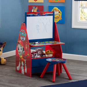 PAW Patrol Deluxe Kids Art Table - Easel, Desk, Stool, Toy Organizer 1