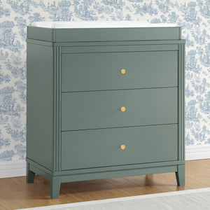 Eloise 3 Drawer Dresser with Changing Top and Interlocking Drawers 5