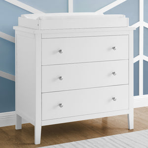 Campbell 3 Drawer Dresser with Interlocking Drawers 1