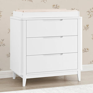 Noah 3 Drawer Dresser with Changing Top and Interlocking Drawers 4