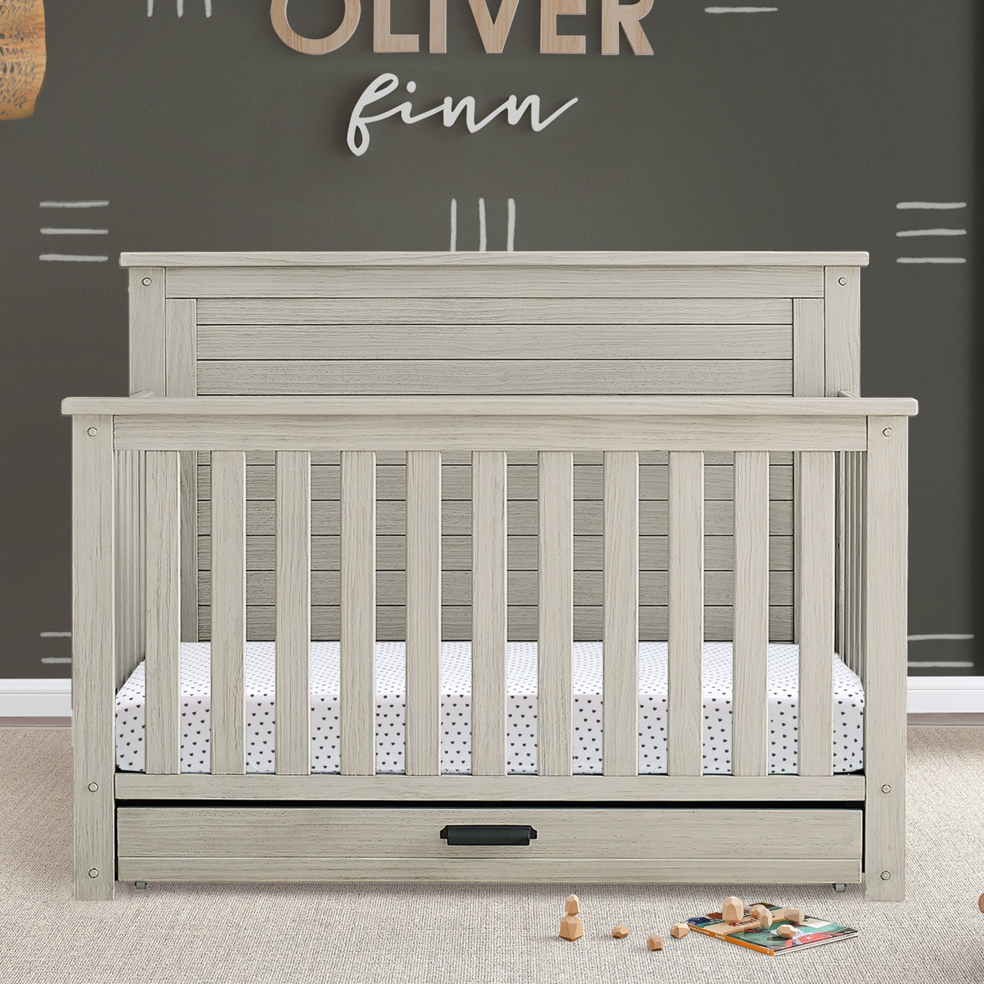 Caden 6-in-1 Convertible Crib with Trundle Drawer