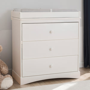 Sutton 3 Drawer Dresser with Changing Top and Interlocking Drawers 16