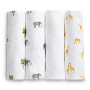 100% Cotton Flannel Baby Receiving Blankets - 4 Pack 18