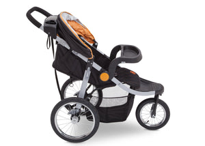 Delta Children J is for Jeep Brand Trek Orange Tonal (838) Cross Country All Terrain Jogging Stroller Full Right Side View e3e 24