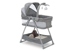 Simmons Kids Grey Tweed (2012) City Sleeper Bassinet, Right Silo View 2