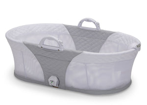 2-in-1 Moses Basket Bedside Bassinet Sleeper Grey (2130) 4