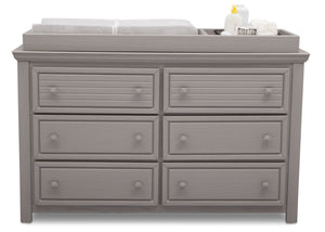 Simmons Kids Rustic Haze (940) Oakmont 6 Drawer Dresser, Front View b1b 1