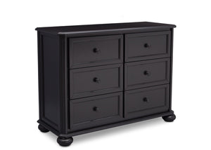 Simmons Kids Ebony (0011) Peyton 6 Drawer Dresser Side View b3b 1