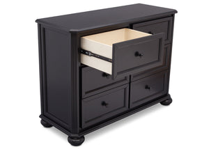 Simmons Kids Ebony (0011) Peyton 6 Drawer Dresser Detail View b4b 7