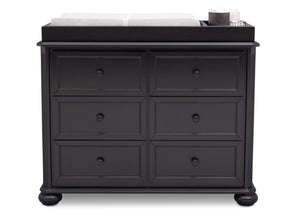 Simmons Kids Ebony (0011) Peyton 6 Drawer Dresser Front View b2b 6