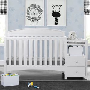 Abby Crib N Changer Bianca White 130 0