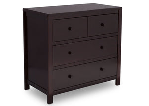 Delta Children Dark Chocolate (207) 3 Drawer Dresser, side view, c2c 14