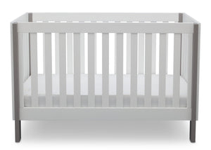 Delta Children Bianca with Grey (166) Bellevue 3-in-1 Crib, Front Crib View b3b 10