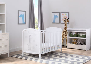 Delta Children, Bianca With Animal Motif (1303), Modbaby 3-in-1 Crib, room shot, 1a1 7