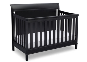 Delta Children Ebony (0011) New Haven 4-in-1 Crib, Side View, a3a 5