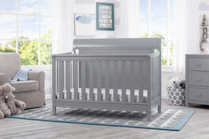 Delta Children Grey (026) New Haven 4-in-1 Crib, Hangtag, b1b 1