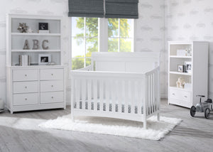 Delta Children Bianca (130) Bennington Elite Sleigh 4-in-1 Convertible Crib (550650), Room, b1b 0