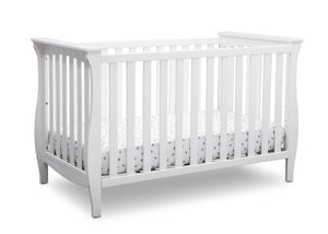 Delta Children Bianca White (130) Lancaster 3-in-1 Convertible Crib (552330), Crib, b3b 9