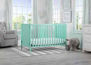 Delta Children Aqua (347) Heartland Classic 4-in-1 Convertible Crib, Room, e1e 4