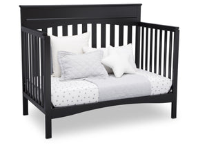 Delta Children Ebony (0011) Skylar 4-in-1 Convertible Crib (558150), Daybed, a3a 3