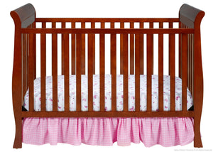 Delta Children Spiced Cinnamon (209) Charleston/Glenwood 3-in-1 Crib Front View, Crib Conversion c1c 2