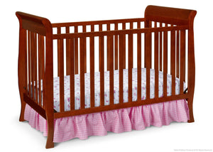 Delta Children Spiced Cinnamon (209) Charleston/Glenwood 3-in-1 Crib Side View, Crib Conversion c2c 22