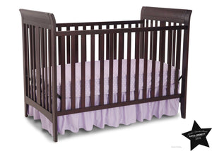 Delta Children Dark Chocolate (207) Parkside 3-in-1-Crib, With Seal b5b 11