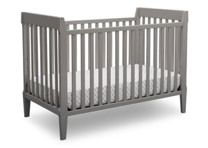 Serta Mid-Century Modern Classic 5-in-1 Convertible Crib Grey (026) Angle a2a 4