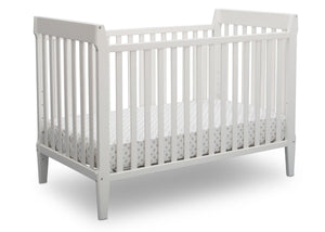 Serta Mid-Century Modern Classic 5-in-1 Convertible Crib Bianca (130) Angle b2b 11