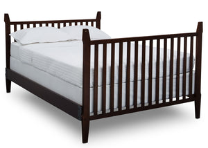 Serta Mid-Century Modern Classic 5-in-1 Convertible Crib Walnut Espresso (1324) Fullsize Footboard c6c 22