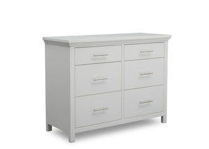 Delta Children Bianca White (130) Avery 6 Drawer Dresser (708060), Sideview, b4b 6