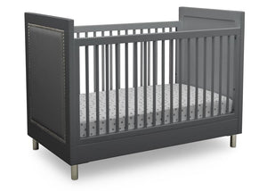 Delta Children Charcoal Grey (1323) Avery 3-in-1 Convertible Crib (708130), Right Crib Silo View 9