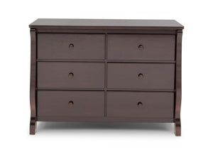 Delta Children Dark Chocolate (207) Canton / Eclipse Dresser Front View e2e 13