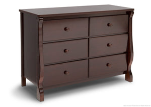 Delta Children Dark Chocolate (207) Canton / Eclipse Dresser Side View g2g 12