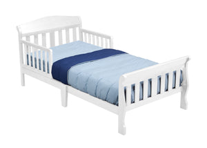 Delta Children Canton Toddler Bed White (100) silo right a1a 14