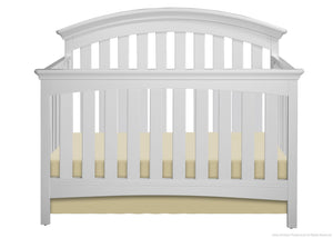 Delta Children White (100) Bentley 4-in-1 Crib, Crib Conversion a1a 3