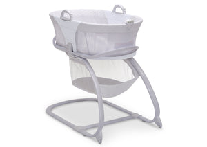 2-in-1 Moses Basket Bedside Bassinet Sleeper White (100) 2