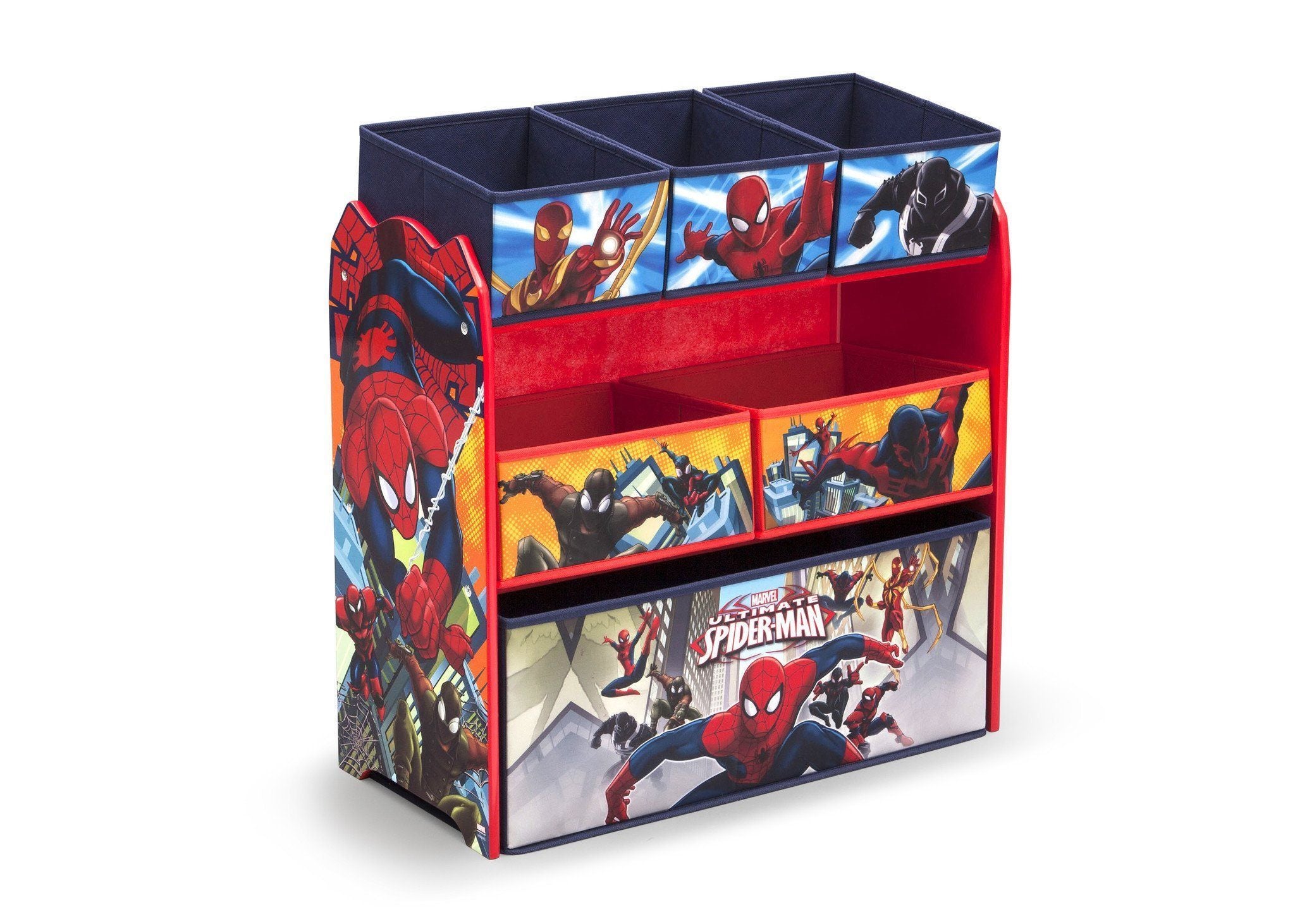 Delta Children Spider-Man Multi-Bin Toy Organizer, Right View a2a