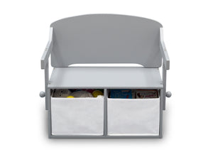 Delta Children Grey (026) MySize Activity Bench, Front Bench Silo View 11