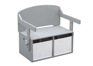 Delta Children Grey (026) MySize Activity Bench, Right Bench Silo View 12