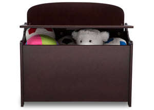 Delta Children Dark Chocolate (207) MySize Deluxe Toy Box, Front Detail, c2c 8