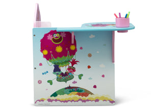 Delta Children Trolls World Tour (1177) Chair Desk with Storage Bin, Right Side View 2